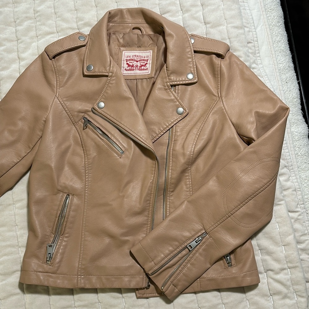 Tan faux leather jacket - Levi